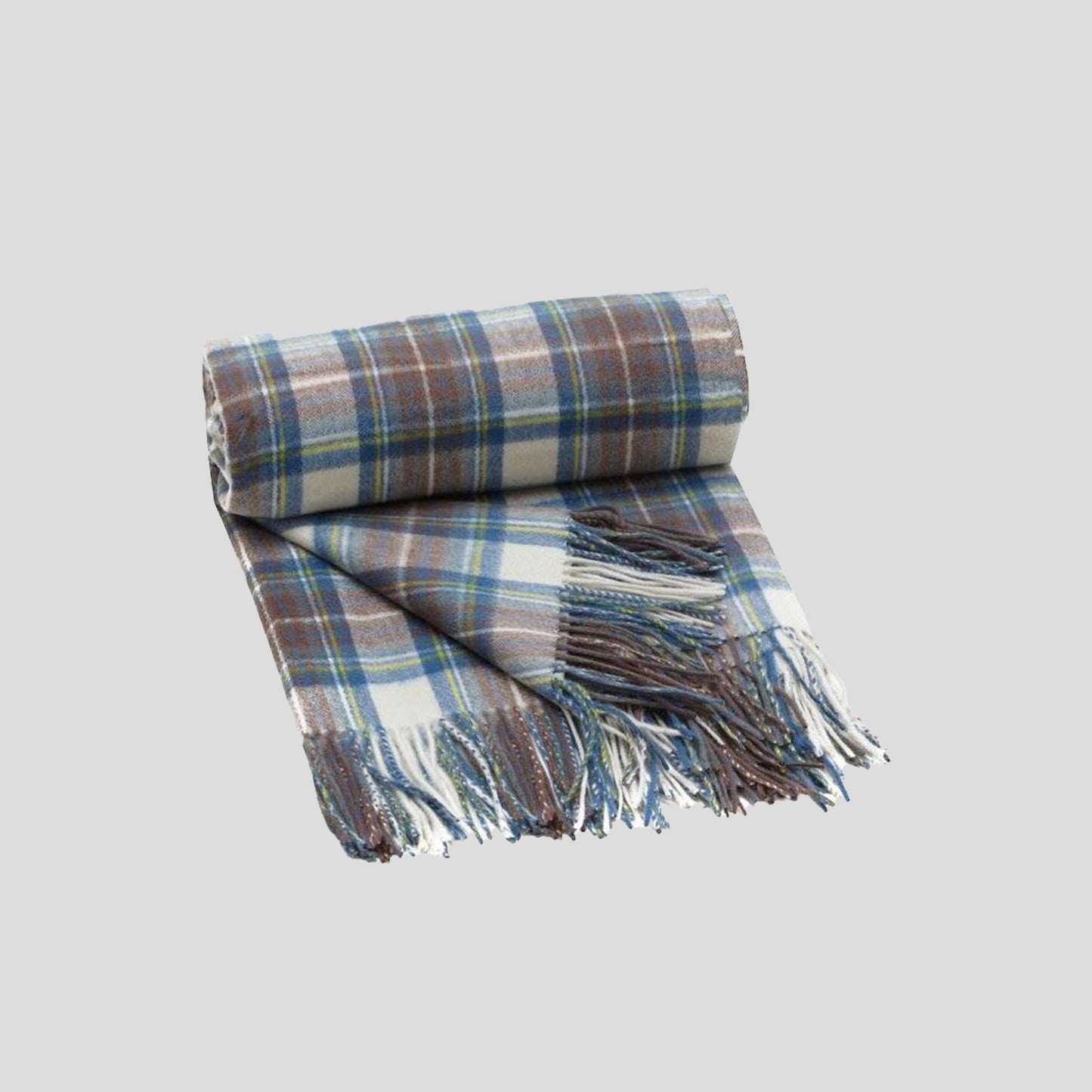 Pure Cashmere Tartan Blanket
