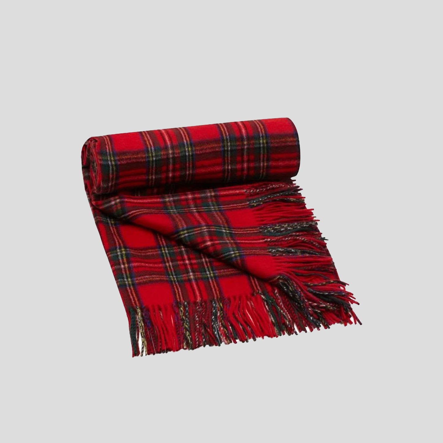 Pure Cashmere Tartan Blanket
