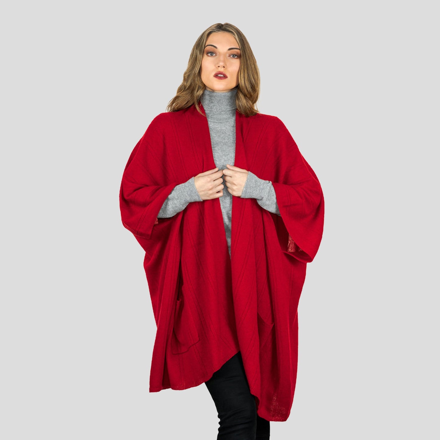 Cashmere Cape with Pockets