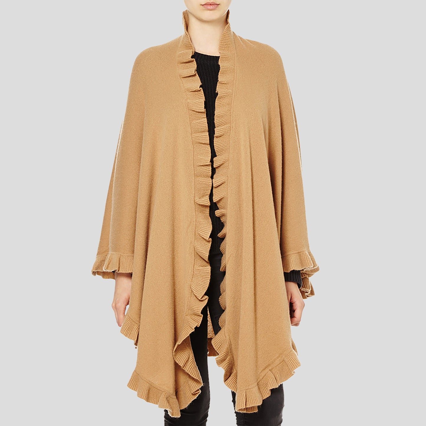 Cashmere Frilly Cape