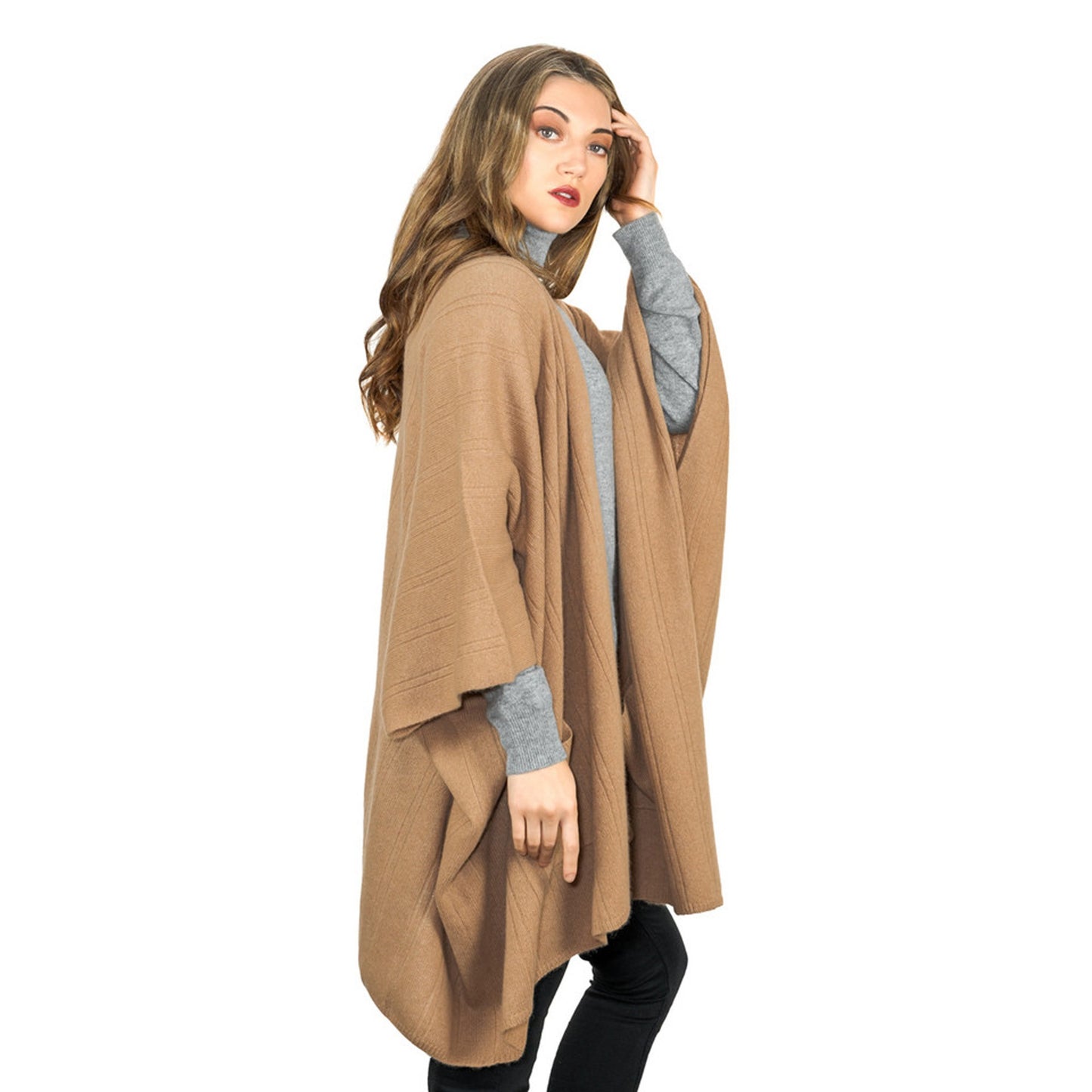 Cashmere Cape with Pockets