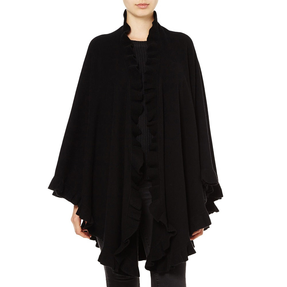 Lambswool Frilly Cape