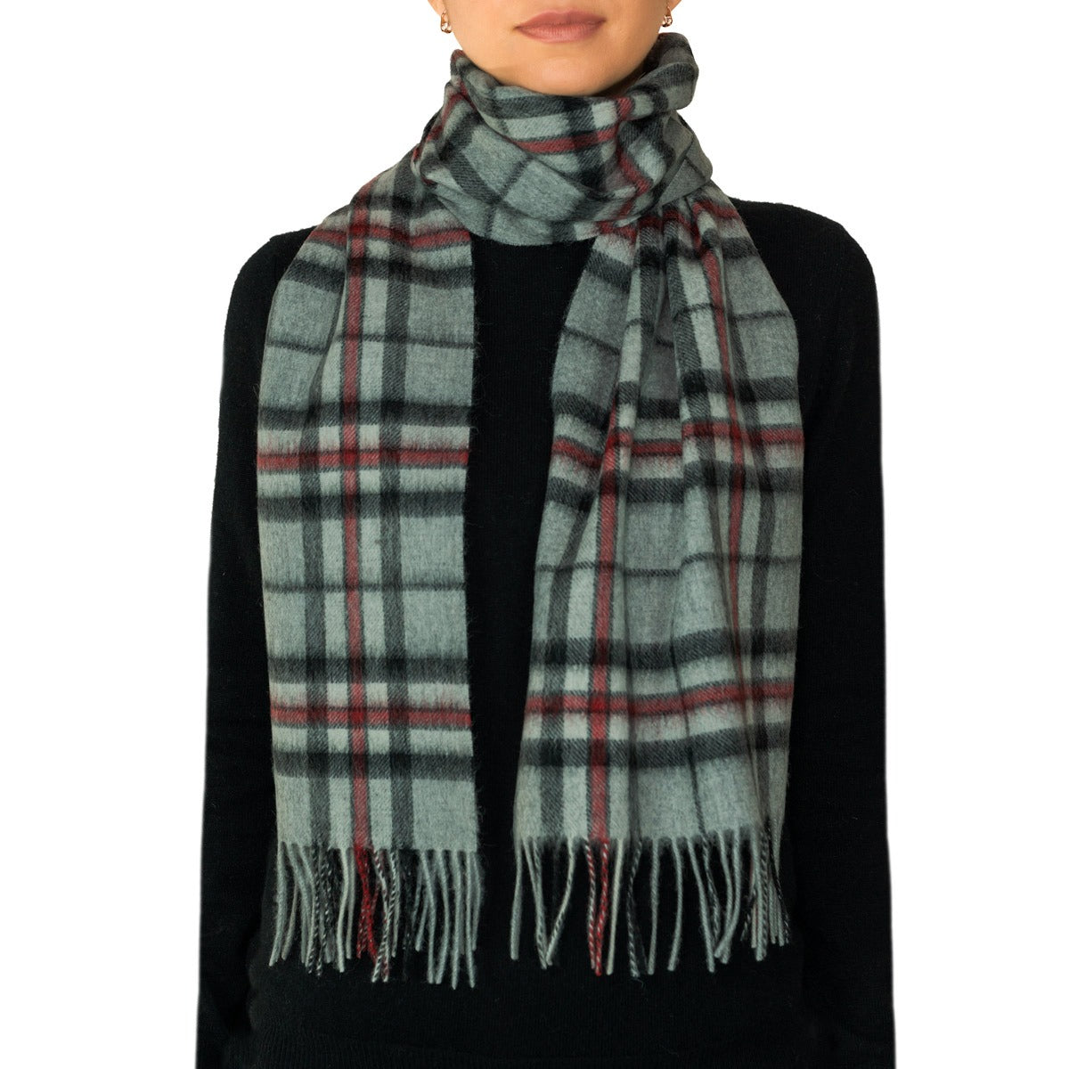 100% Lambswool Tartan Scarf