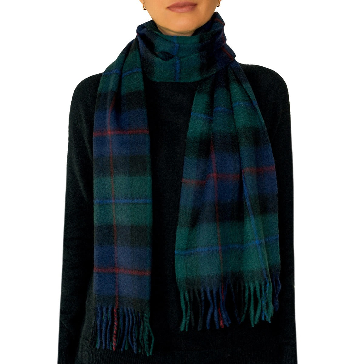 100% Lambswool Tartan Scarf