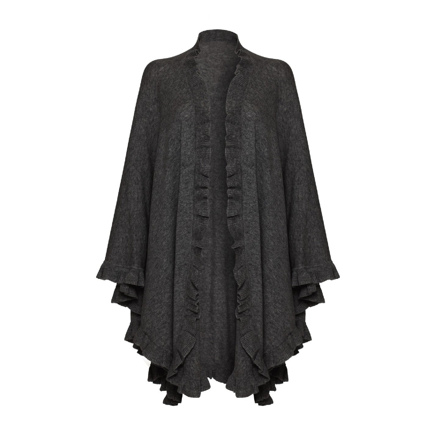 Lambswool Frilly Cape