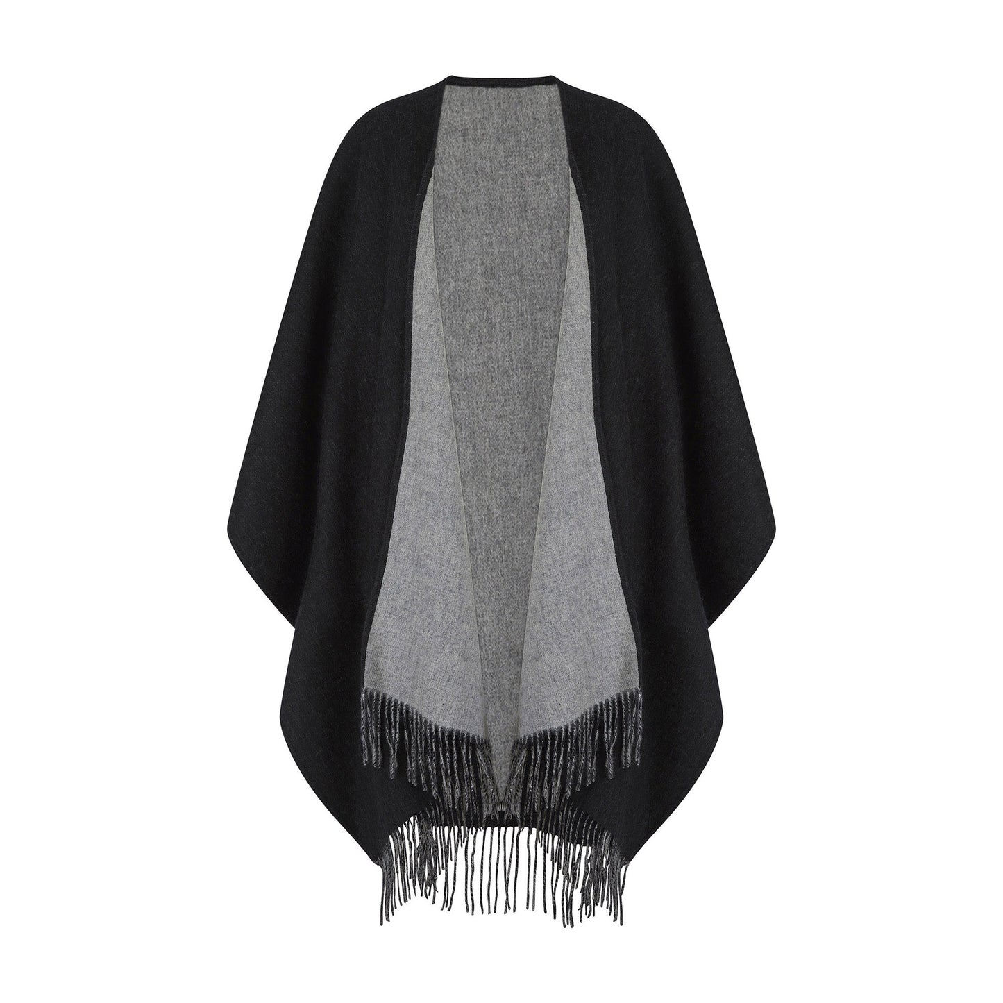 Reversible Lambswool Ruana