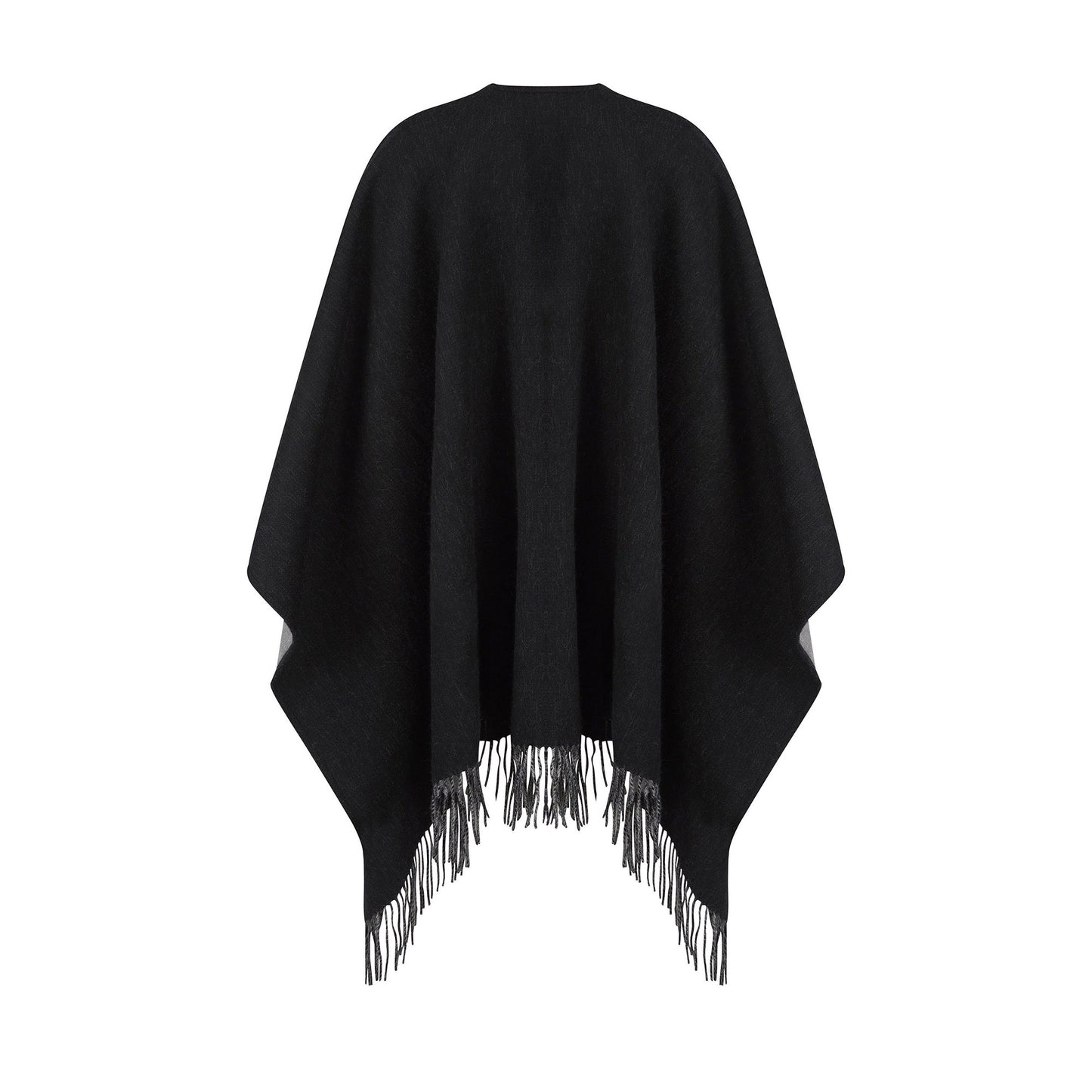 Reversible Lambswool Ruana