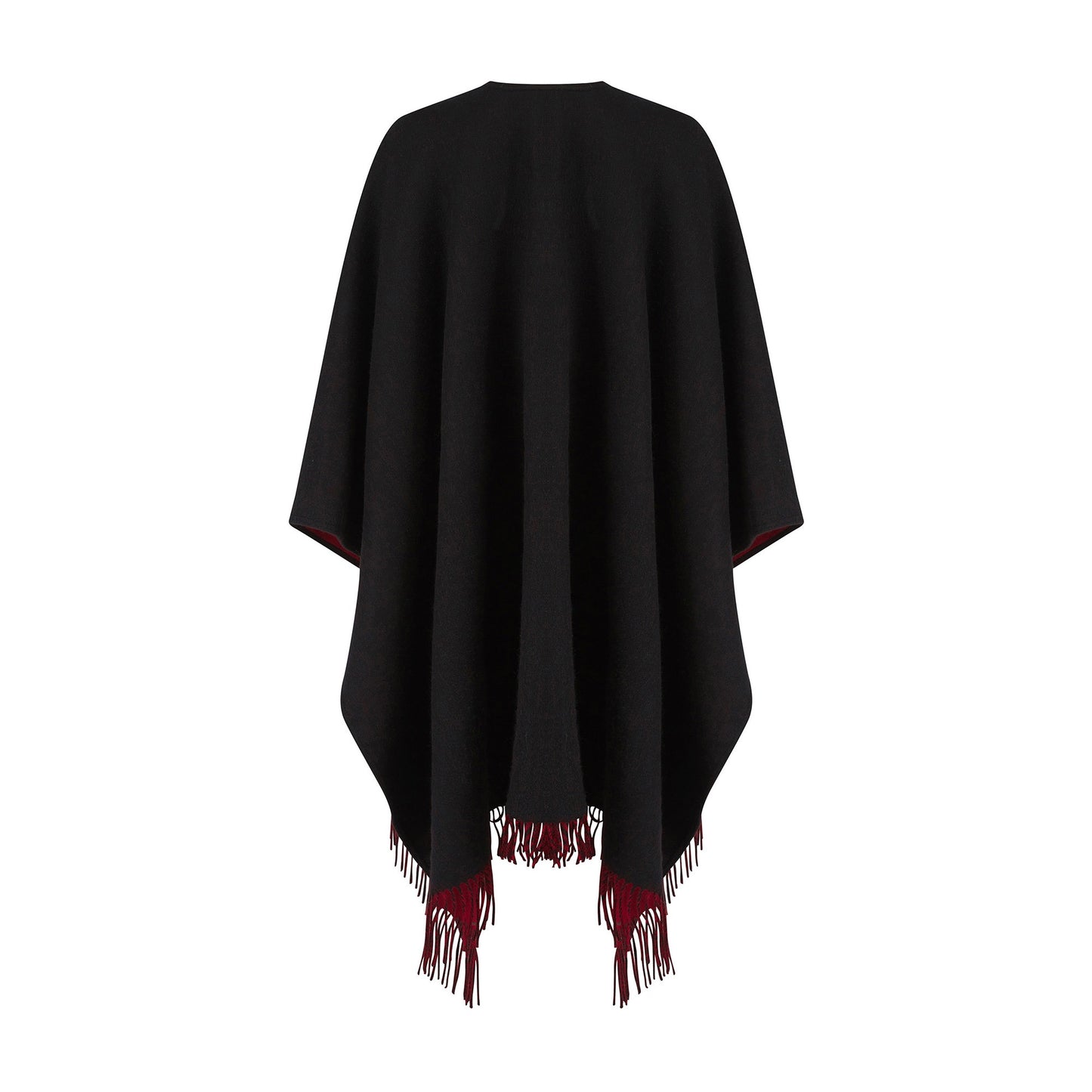 Reversible Lambswool Ruana