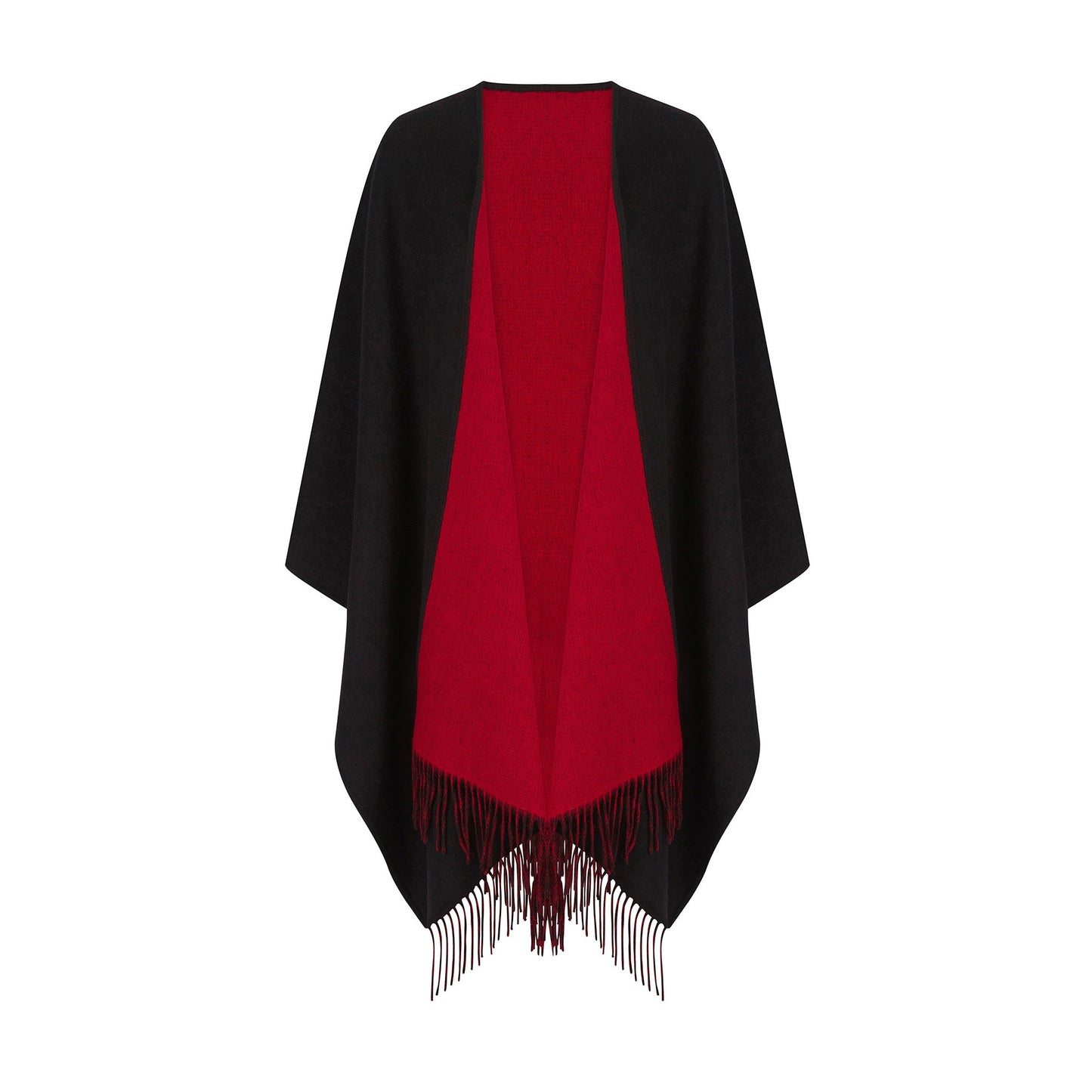 Reversible Lambswool Ruana
