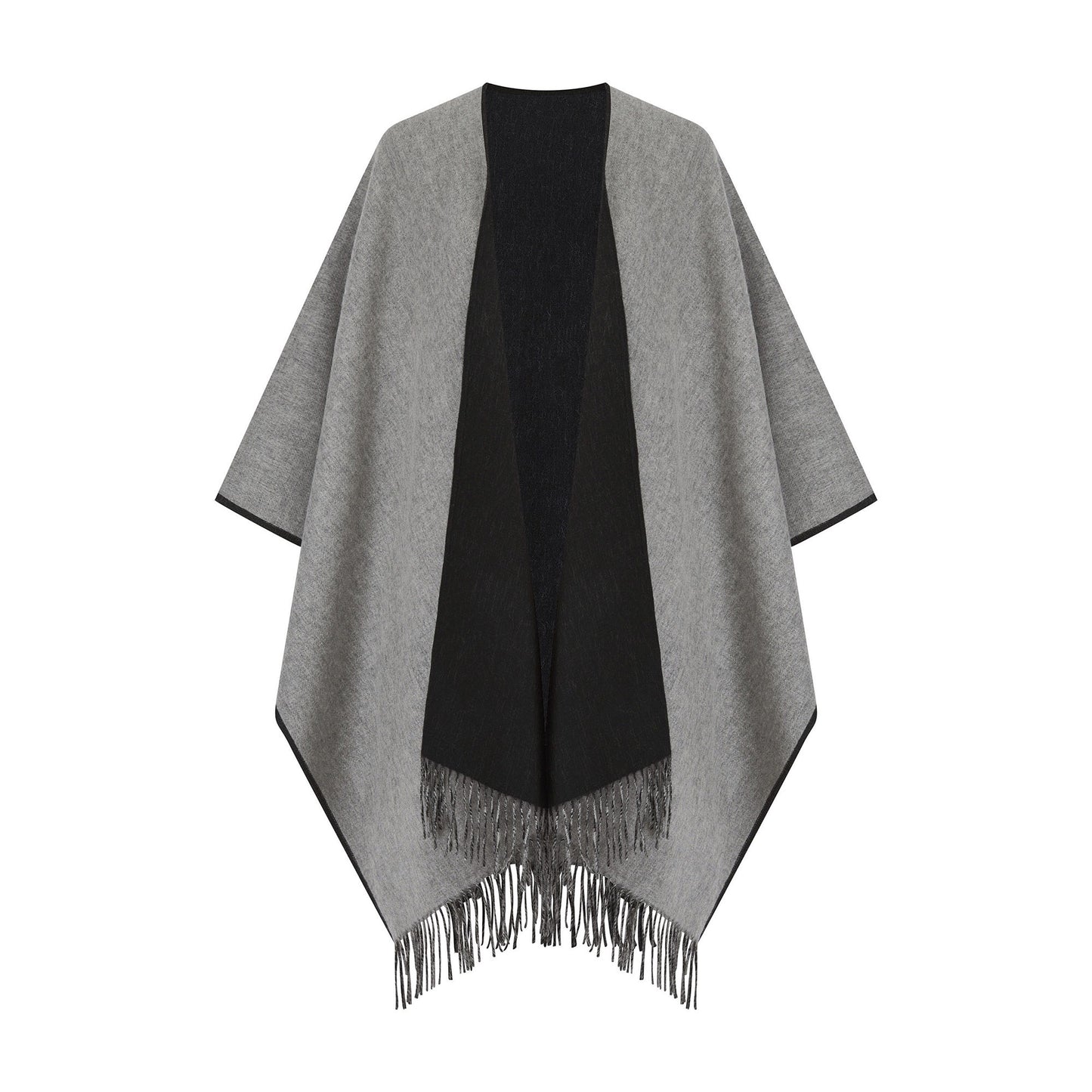 Reversible Lambswool Ruana