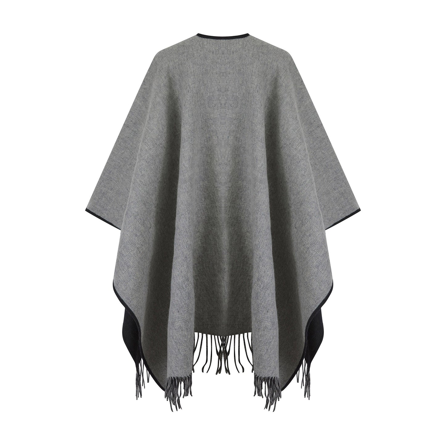 Reversible Lambswool Ruana