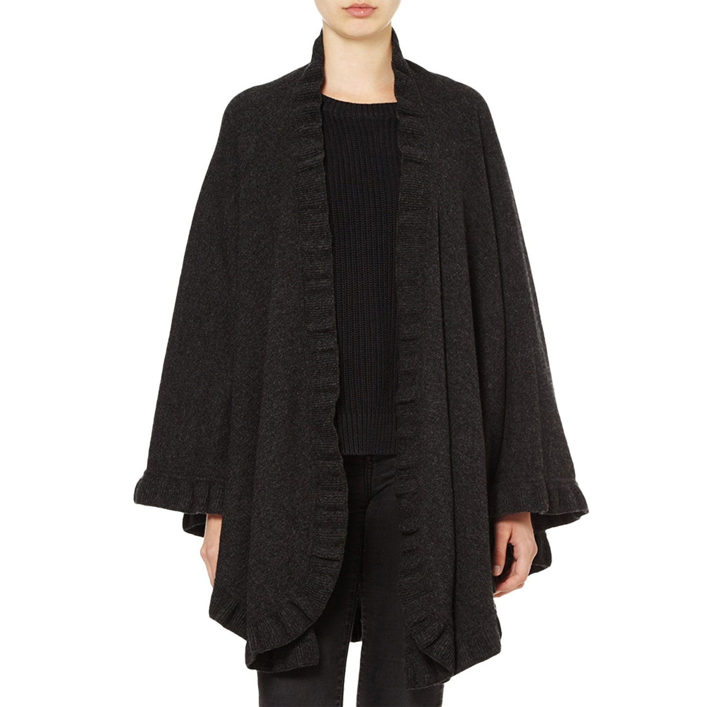 Lambswool Frilly Cape