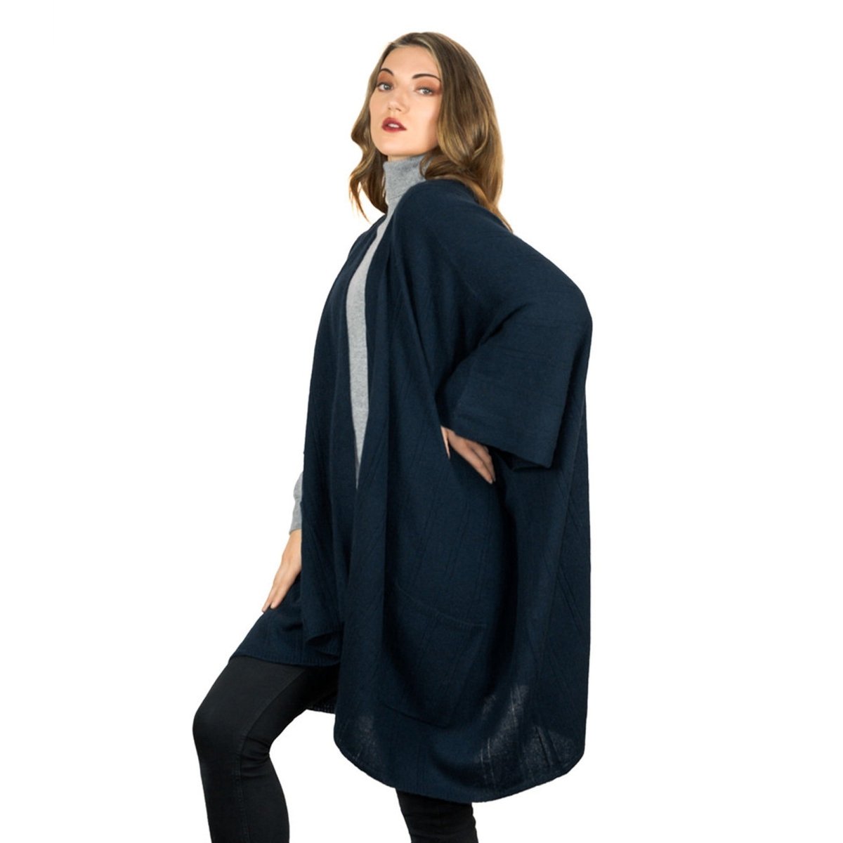 Cashmere Cape with Pockets - LonaScott