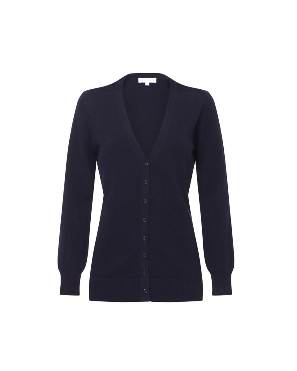 Cashmere Long V - Neck Cardigan - LonaScott