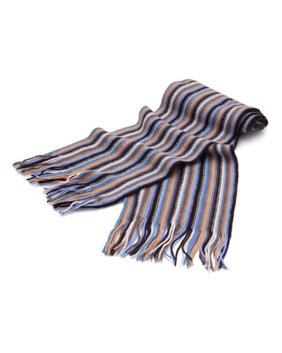 Cashmere Striped Scarf - LonaScott