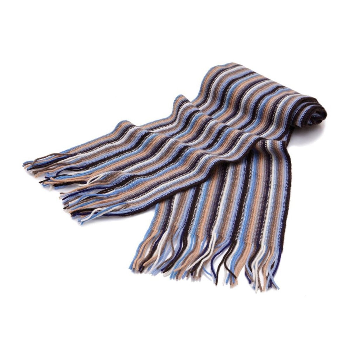 Cashmere Striped Scarf - LonaScott