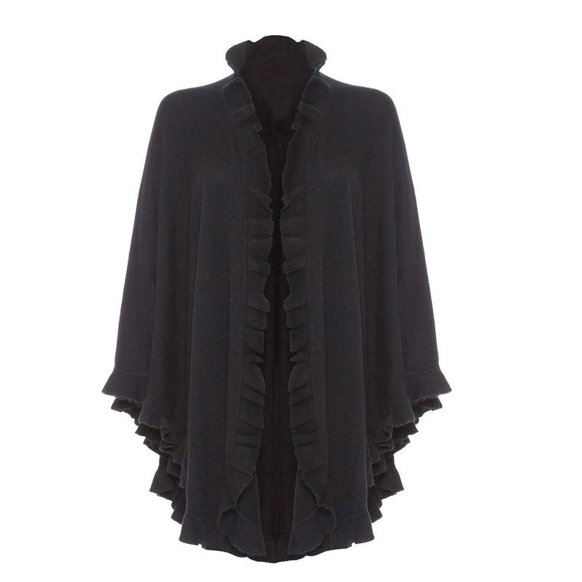 Lambswool Frilly Cape - LonaScott