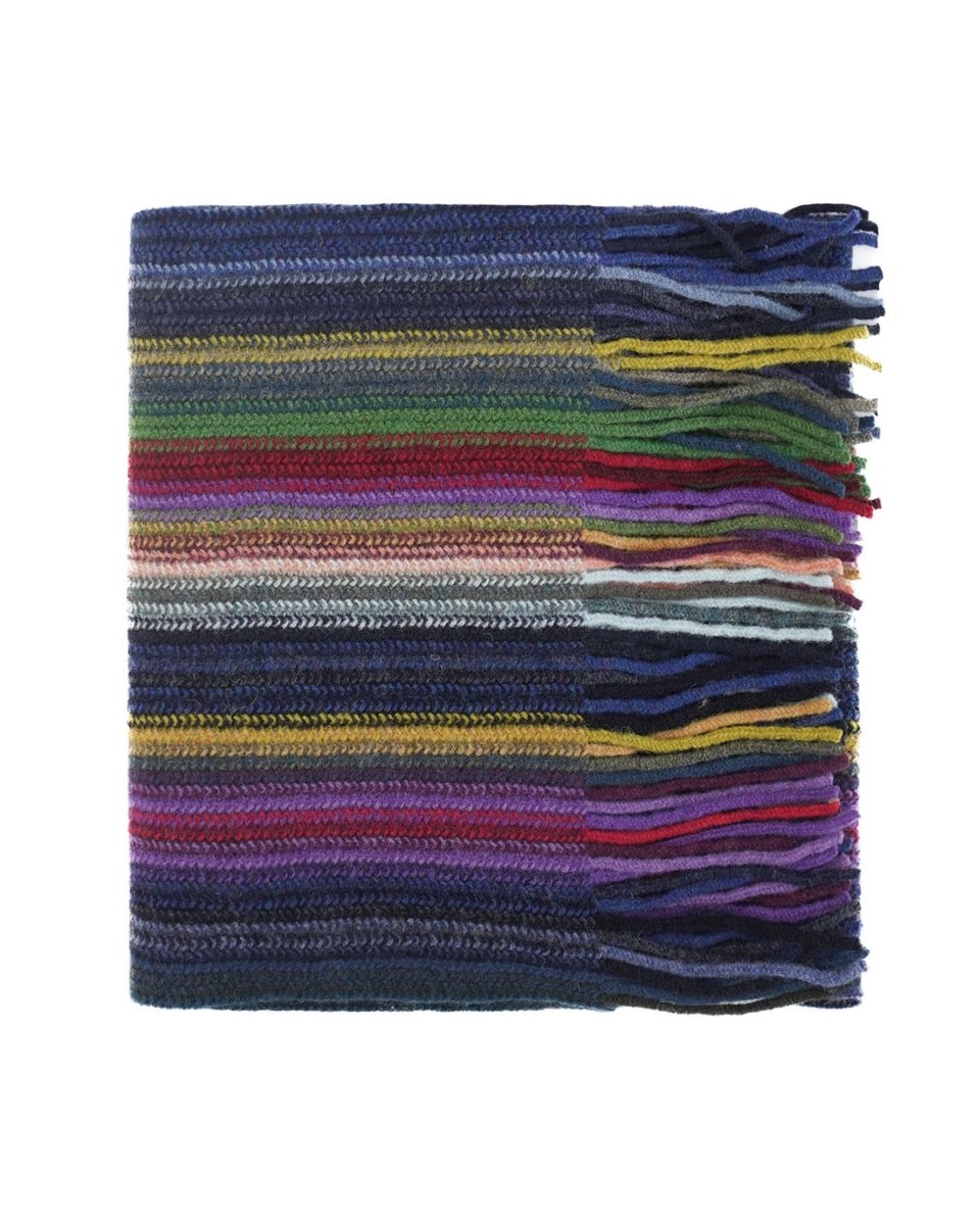Lambswool Striped Scarf - LonaScott