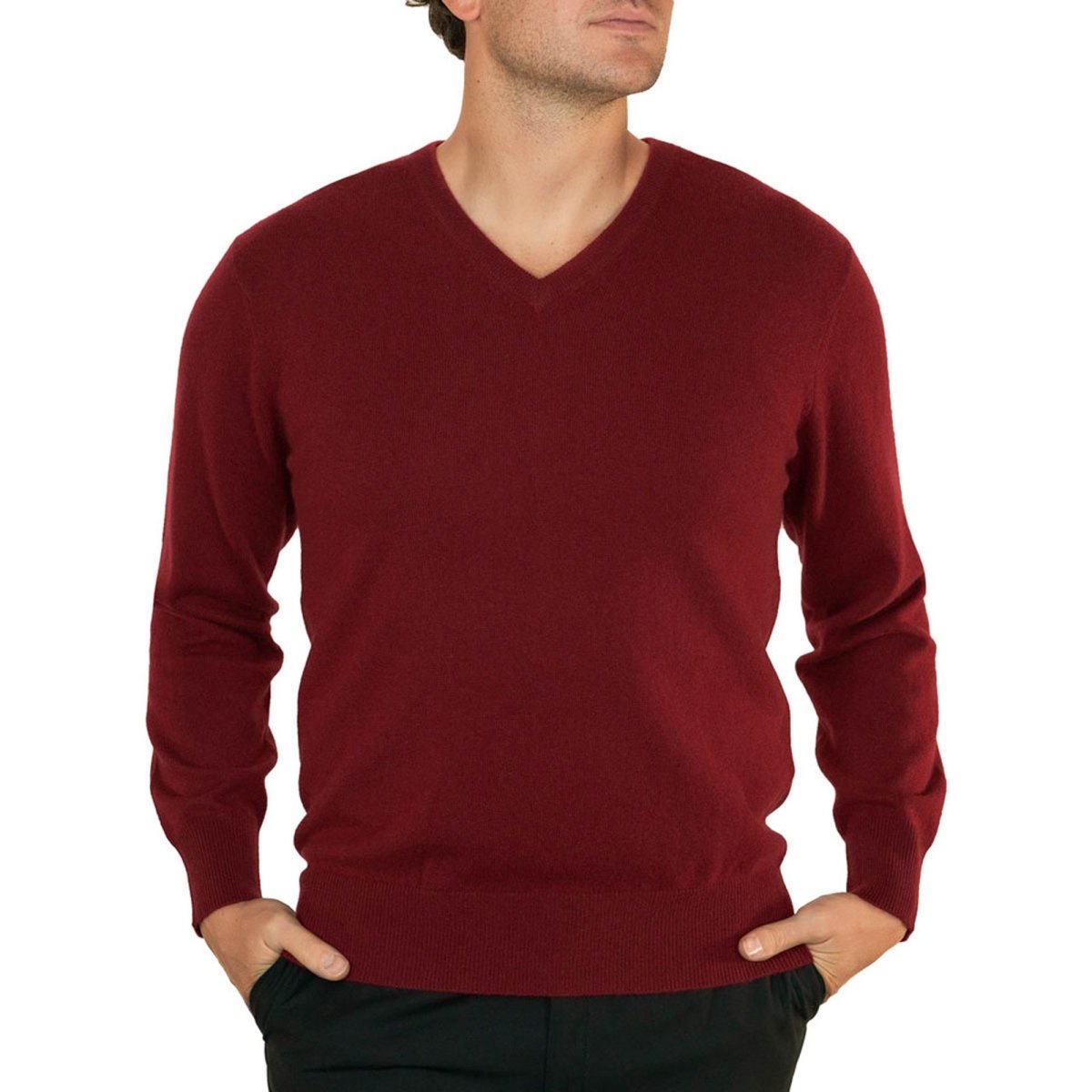 Men's Cashmere V - Neck Jumper - LonaScott