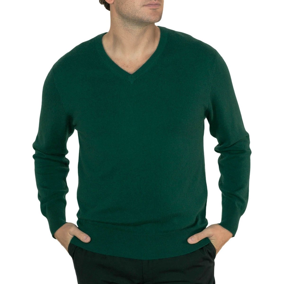 Men's Cashmere V - Neck Jumper - LonaScott