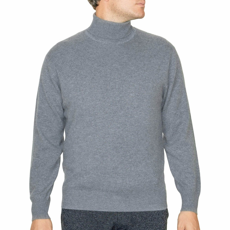 Men's High - Neck Cashmere Jumper - LonaScott