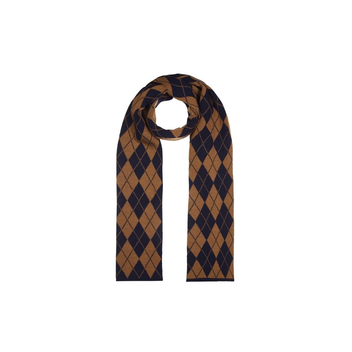 Mens Lambswool Argyle Scarf - LonaScott