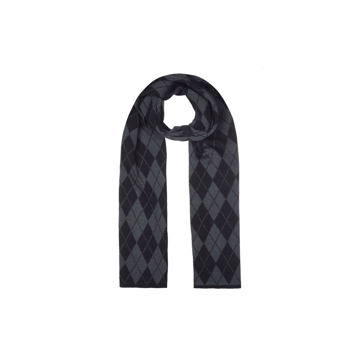 Mens Lambswool Argyle Scarf - LonaScott