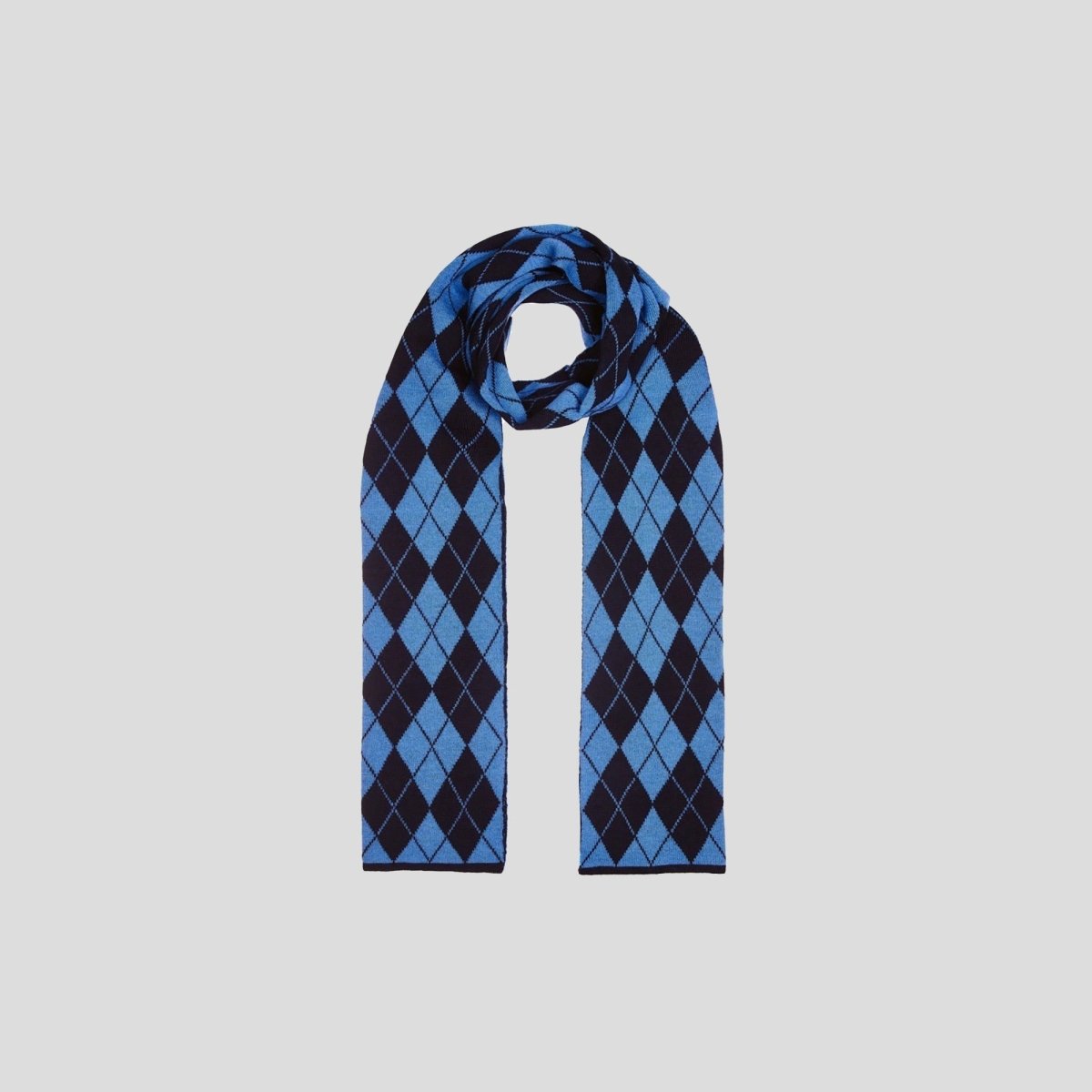 Mens Lambswool Argyle Scarf - LonaScott