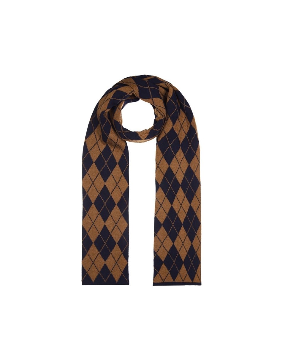 Mens Lambswool Argyle Scarf - LonaScott
