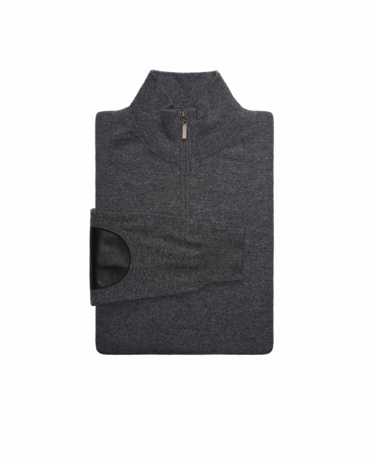 Men's Zip - Neck Cashmere Jumper - LonaScott