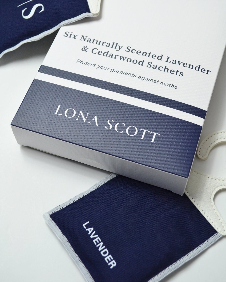 Naturally Scented Moth Repellent Sachets - Lavender & Cedarwood - LonaScott