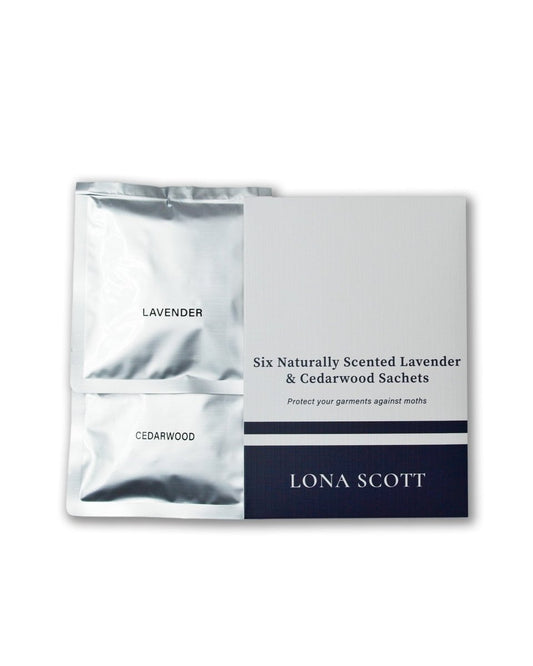 Naturally Scented Moth Repellent Sachets - Lavender & Cedarwood - LonaScott