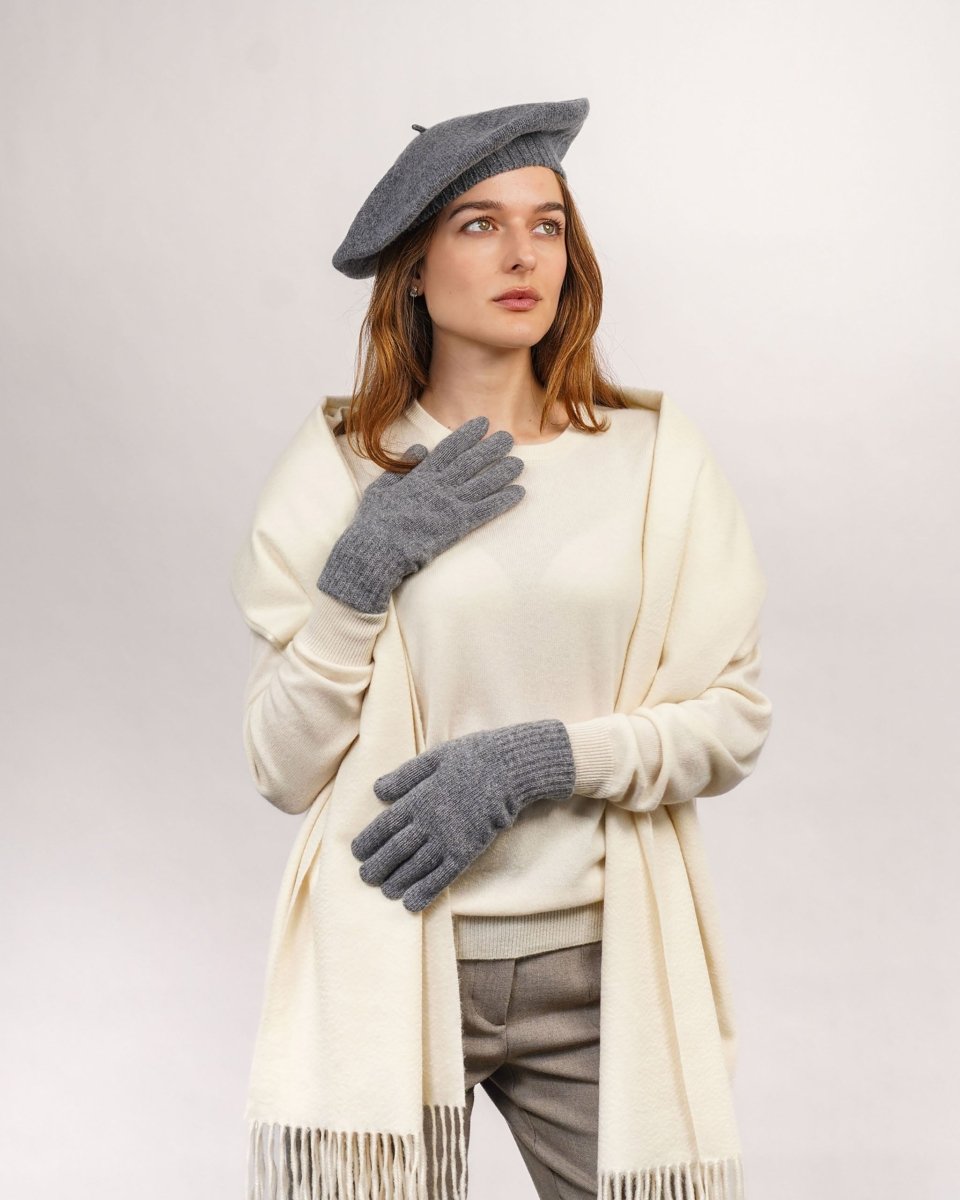 Pure Cashmere Beret - LonaScott