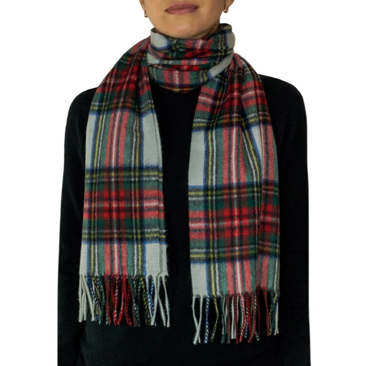 Pure Cashmere Tartan Scarf - LonaScott
