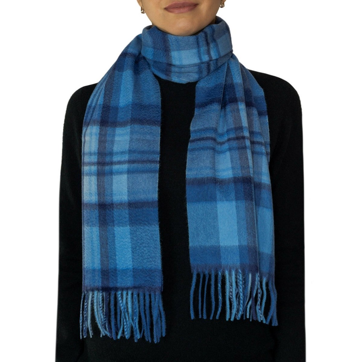 Pure Cashmere Tartan Scarf - LonaScott