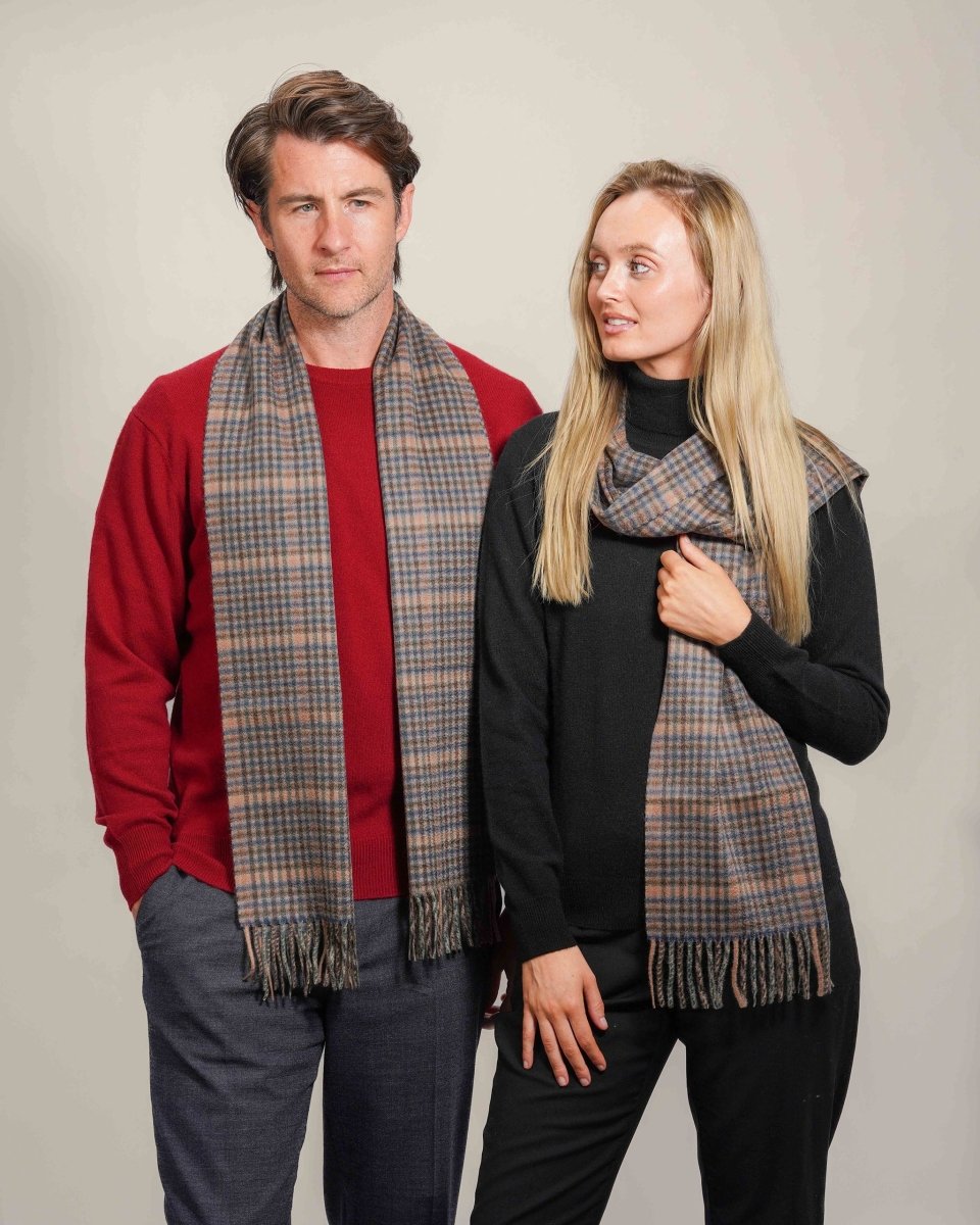 Pure Cashmere Tartan Scarf - LonaScott