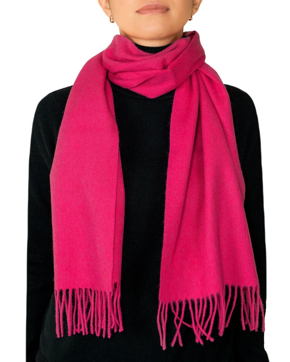 Pure Lambswool Plain Scarf - LonaScott