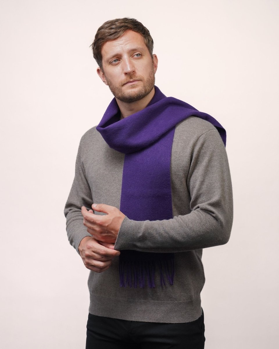 Pure Lambswool Plain Scarf - LonaScott