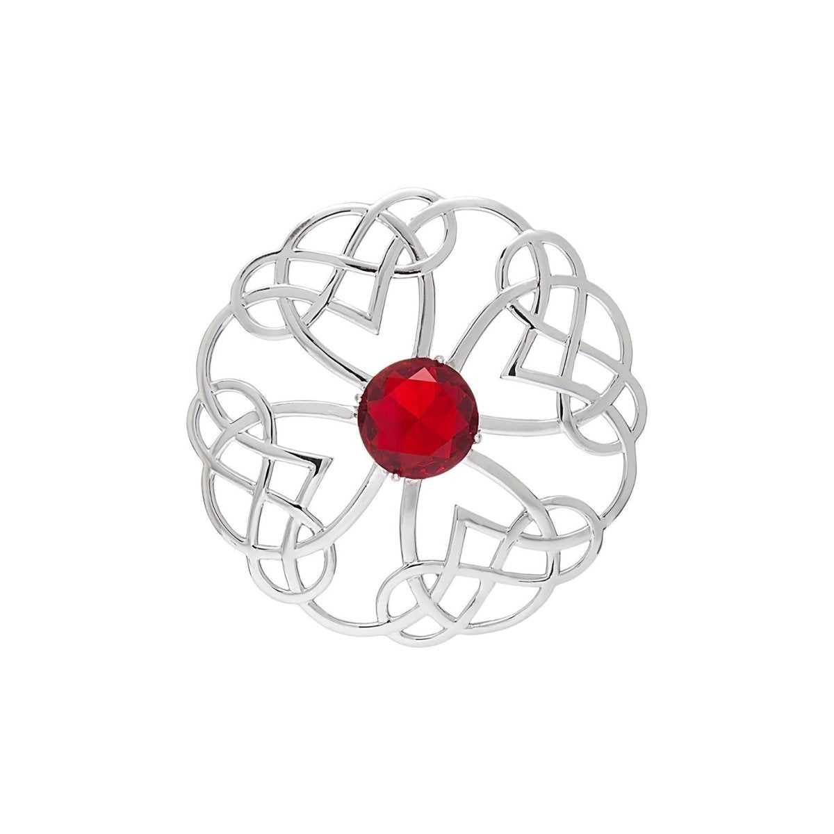 Pure Silver Scottish Knot Brooch - LonaScott