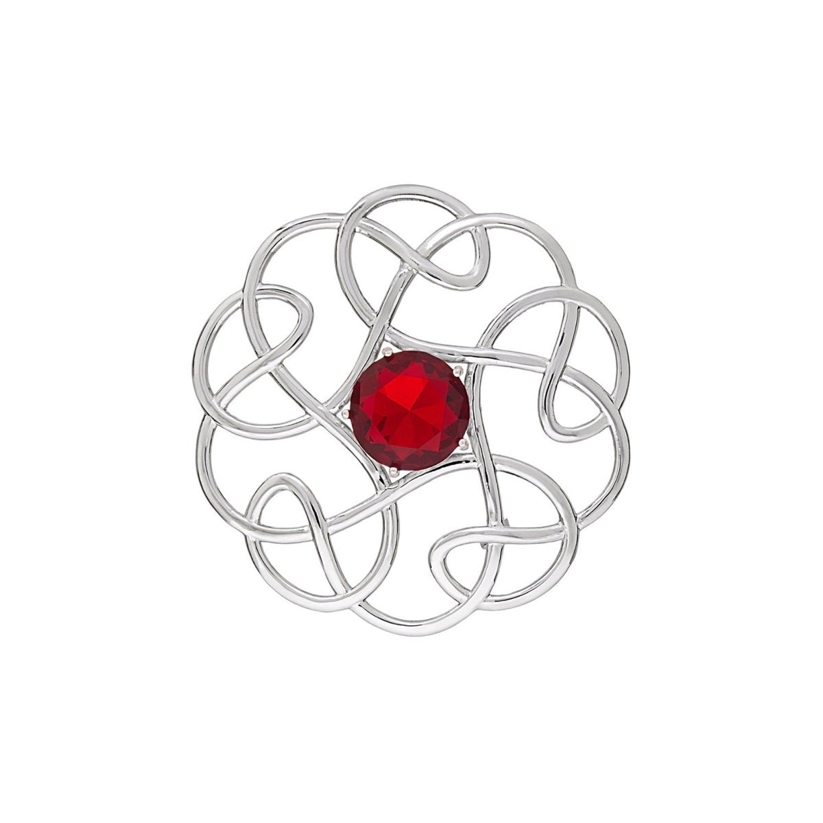 Pure Silver Scottish Knot Brooch - LonaScott