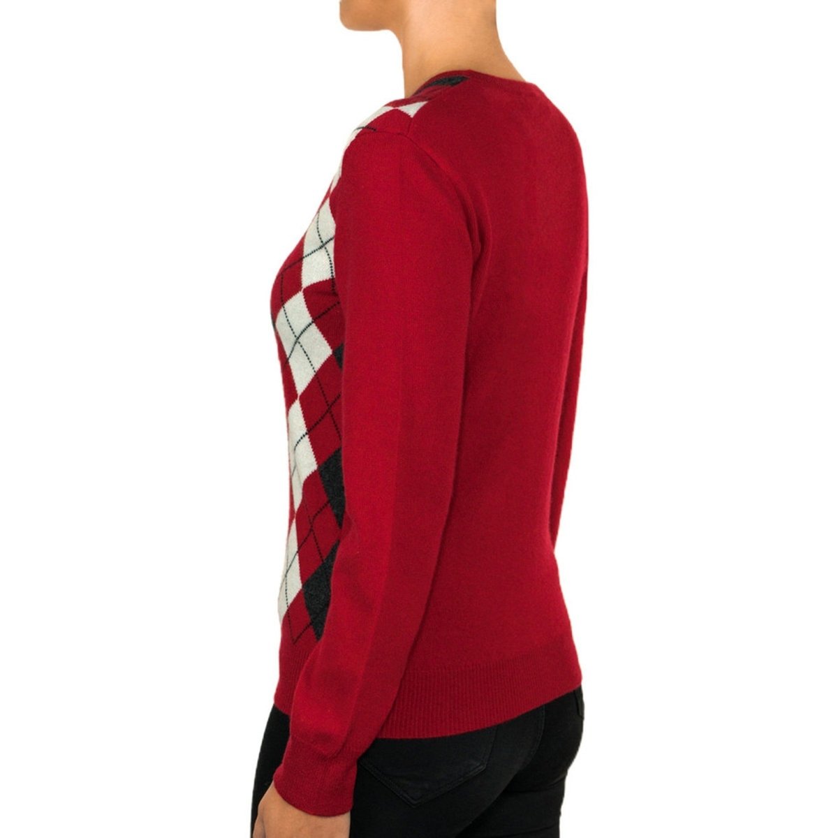 Women's Cashmere Argyle Jumper - LonaScott