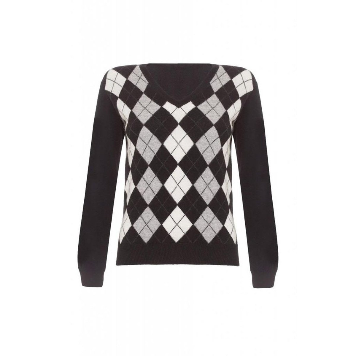Women's Cashmere Argyle Jumper - LonaScott