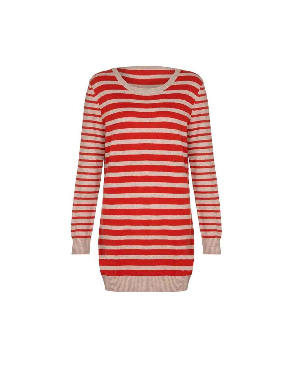 Women's Cashmere Stripy Tunic - LonaScott