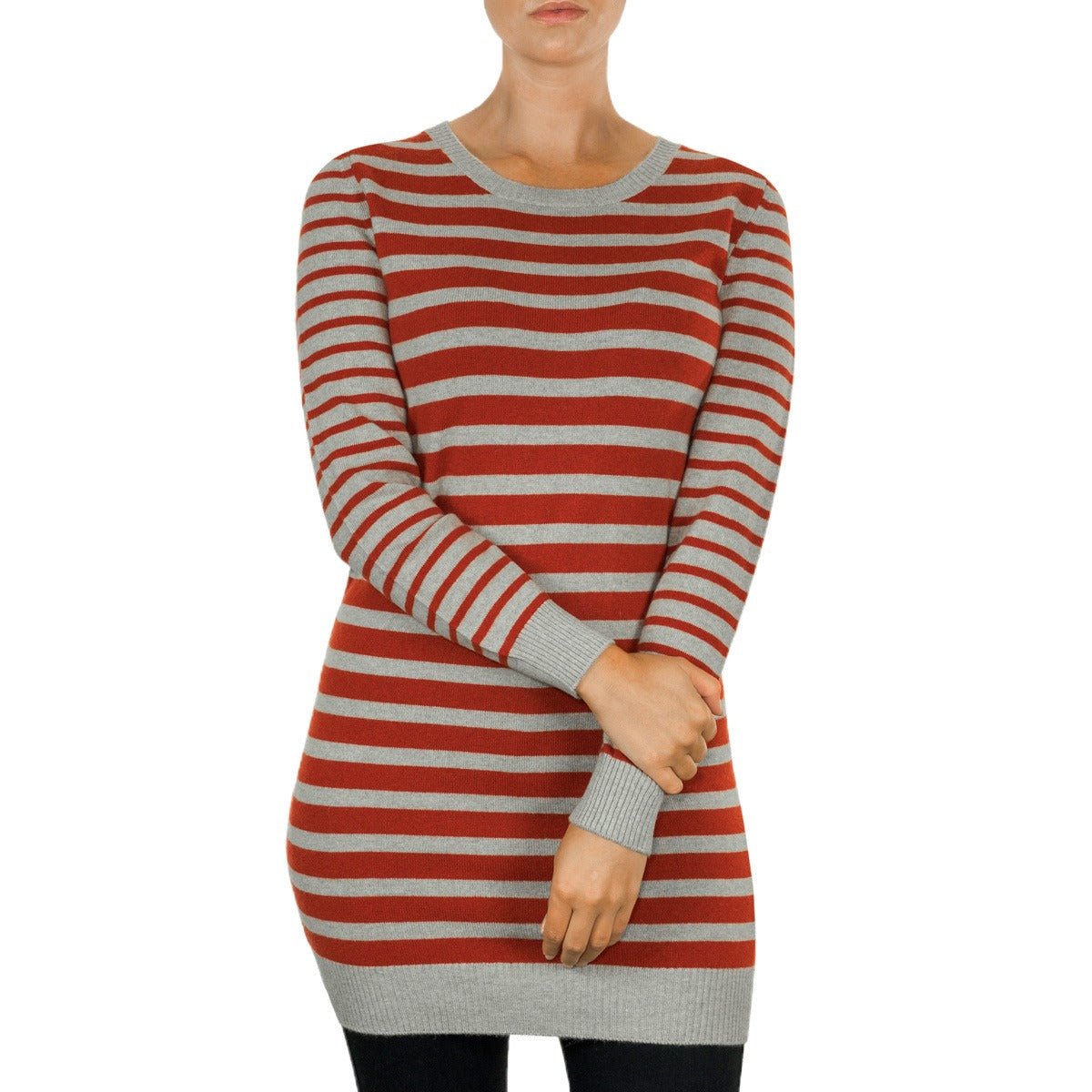 Women's Cashmere Stripy Tunic - LonaScott
