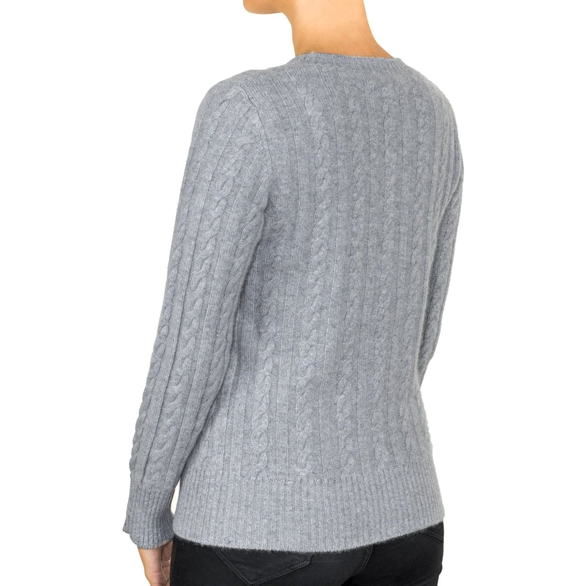 Women's Classic Cashmere Cable Cardigan - LonaScott