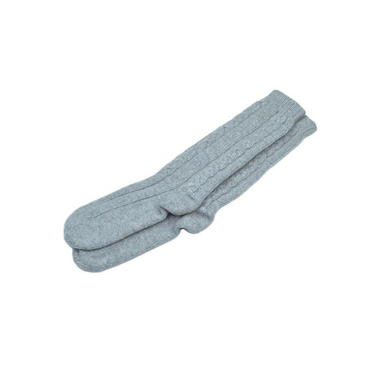 Women's Pure Cashmere Cable Bedsocks - LonaScott