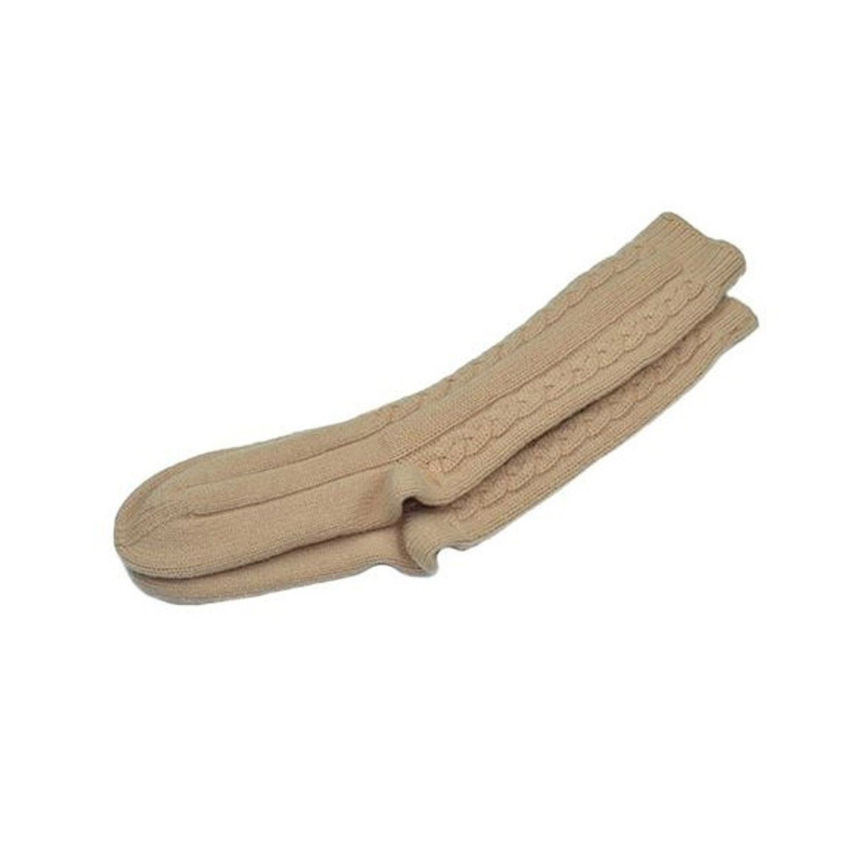 Women's Pure Cashmere Cable Bedsocks - LonaScott