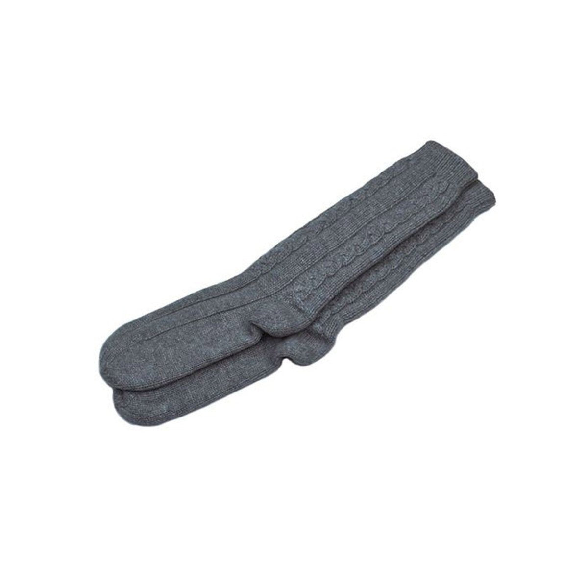 Women's Pure Cashmere Cable Bedsocks - LonaScott