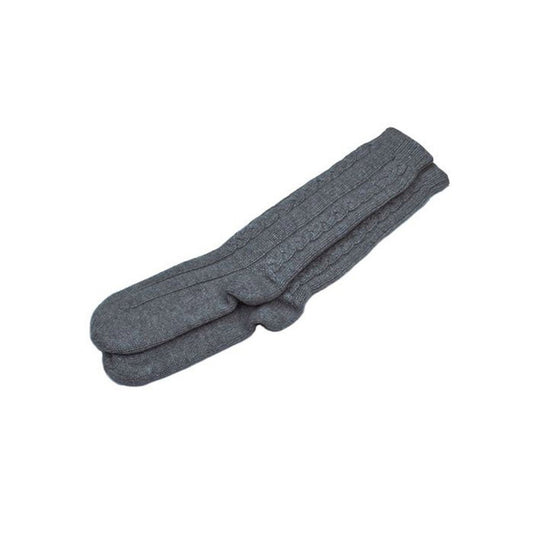 Women's Pure Cashmere Cable Bedsocks - LonaScott