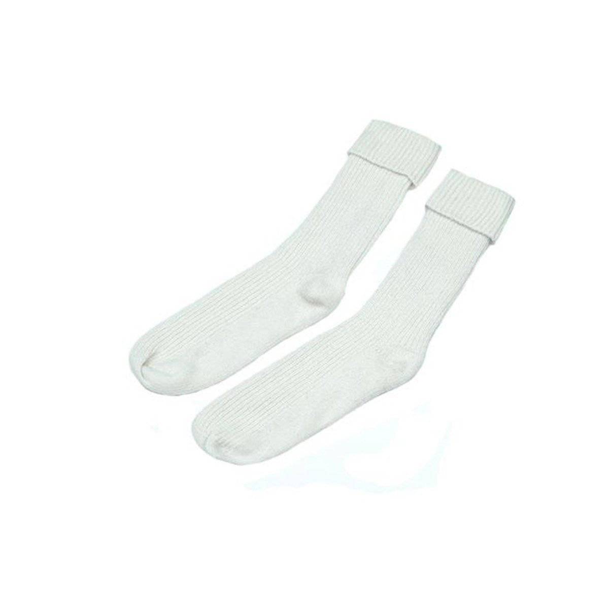 Women's Pure Cashmere Ribbed Bedsocks - LonaScott